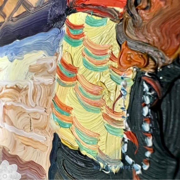 Original Art Oil Painting on Wood Tibetan Life Series Framed Approx 11x13” - Picture 3 of 5